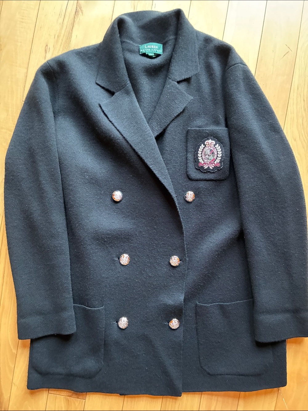 Lauren Ralph Lauren Vintage crest sweater jacket